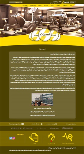 طراحی سایت تعمیر تردمیل ریپیر تردمیل