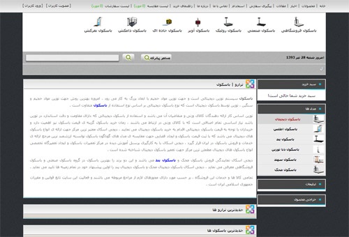 طراحی سایت تخصصی باسکول